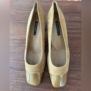 Vintage Bruno Magli Tan Suede Heels